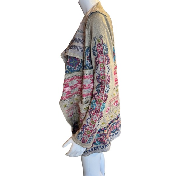 Johnny Was Biya Cardigan Size Small Womens Embroidered Floral Boho - Picture 3 of 8